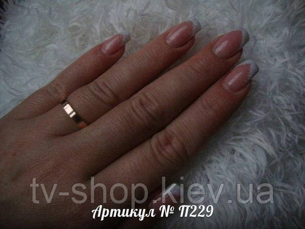 Кільце зі срібла із золотом Обручачка, П229, р.17