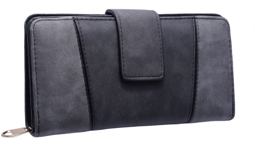 Жіночий гаманець класичний B00211-L dark grey