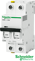 Автоматичний вимикач IC60N C 2p 50A ТМ "Schneider Electric"