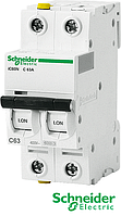 Автоматичний вимикач IC60N C 2p 63A ТМ "Schneider Electric"