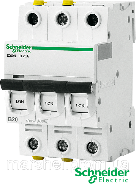 Автоматичний вимикач IC60N C 3p 20A ТМ "Schneider Electric"