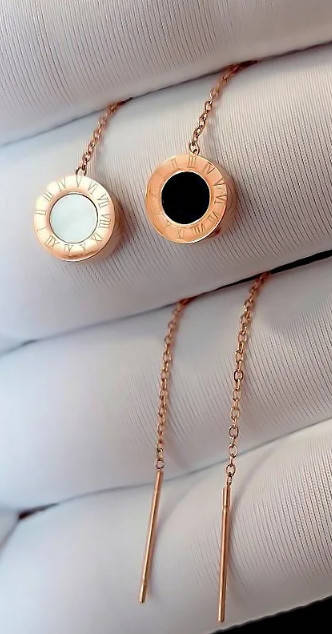 

Серьги протяжки день-ночь (сталь)