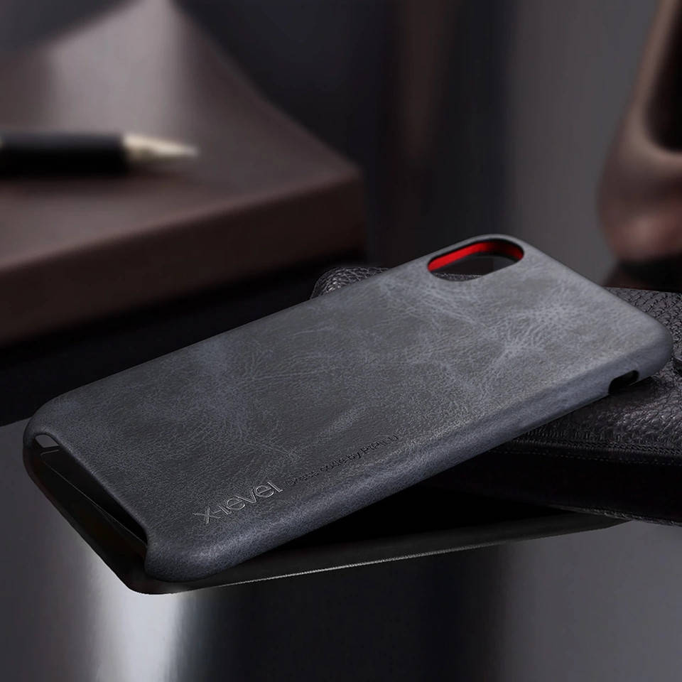 

Чехол кожаный X-level Vintage для iphone x.