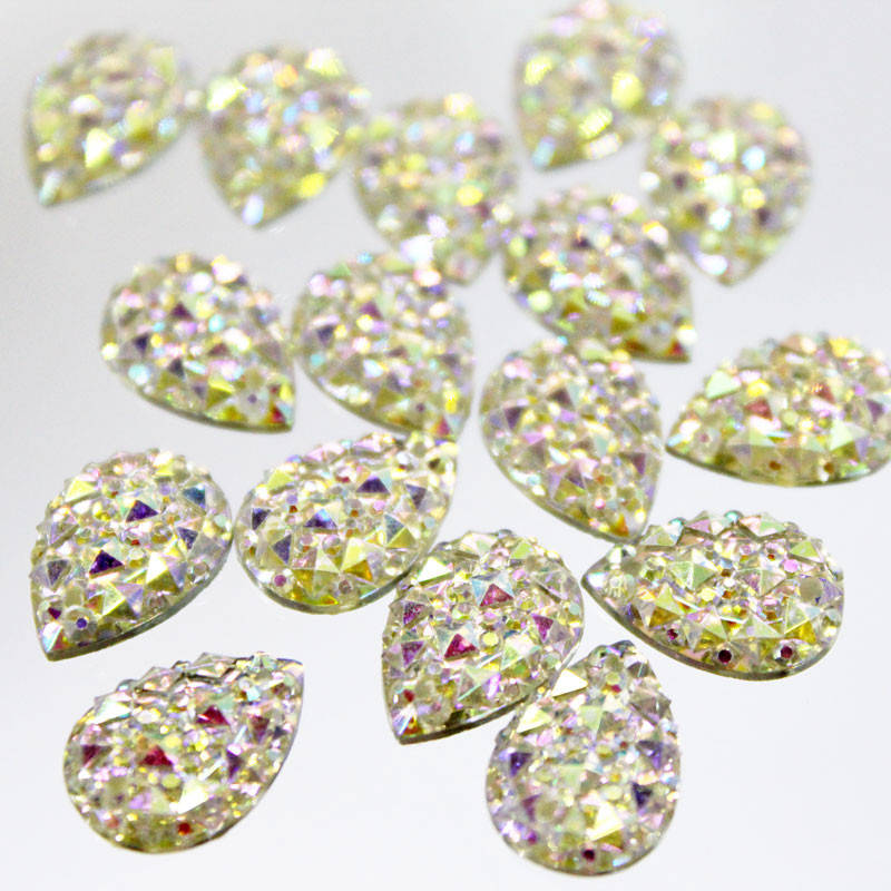 

Пришивная капля Crystal AB 10х14мм 1шт