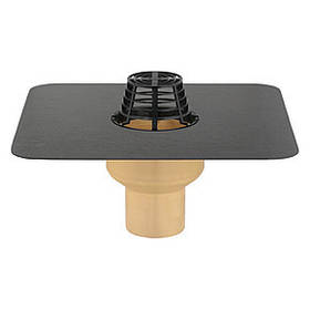 Покрівельна воронка з поліуретану SitaTrendy вертикальна, з бітумним фартухом (діаметр 125 мм)