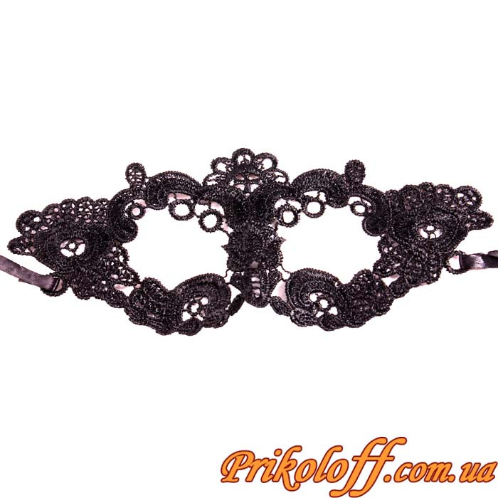 Маска чорна, ажур, фото 1