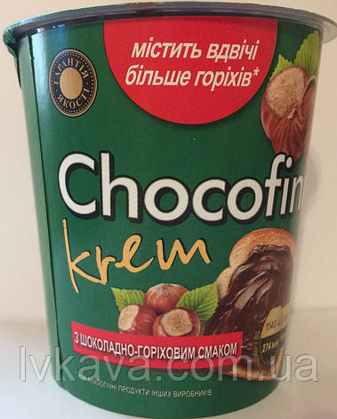 Шоколадный  крем Chocofini  с ореховым вкусом Галицькі традиції  , 400 гр, фото 2