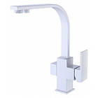 Змішувач для кухні з підключенням до фільтру (Білий) LB-1531A White