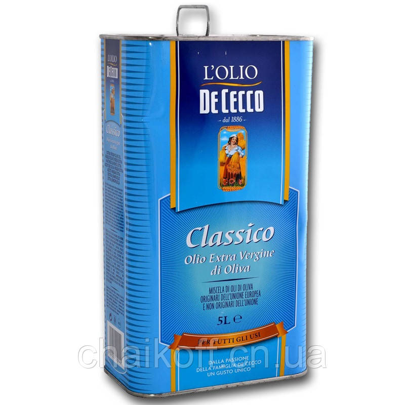 Олія оливкова De Cecco il classico extra vergine 5 л