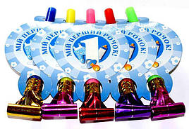 Язичок гусок блакитний на 1-й день народження "1 рочок"