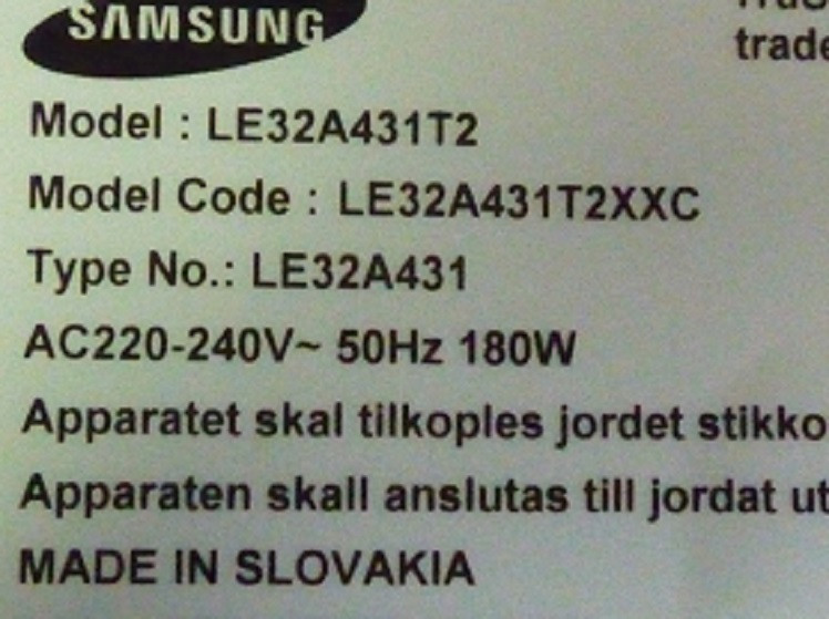 Платы от LCD TV Samsung LE32A431T2XXC поблочно (разбита матрица). - фото 1 - id-p585311763