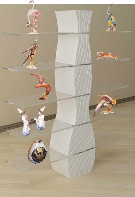 Система зберігання СХ 154 для дому з гіпсу та скла, фото 1