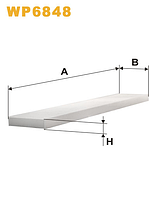 Фильтр салонный WIX WP6848 (K1024)
