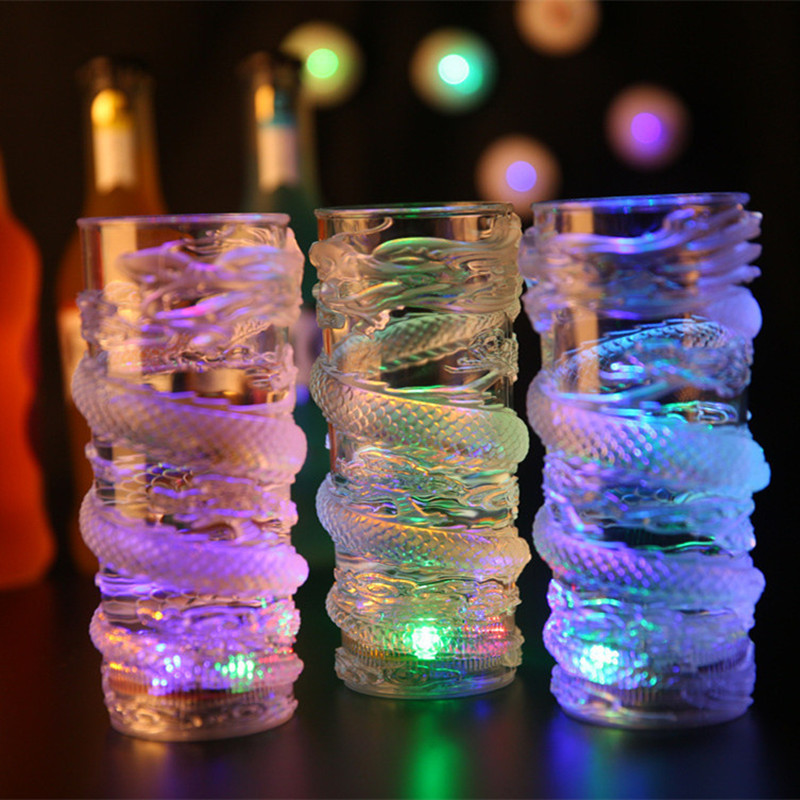 Светящиеся Led Стаканы Бокалы Luminous Cup Стакан Дракон с Подсветкой ...