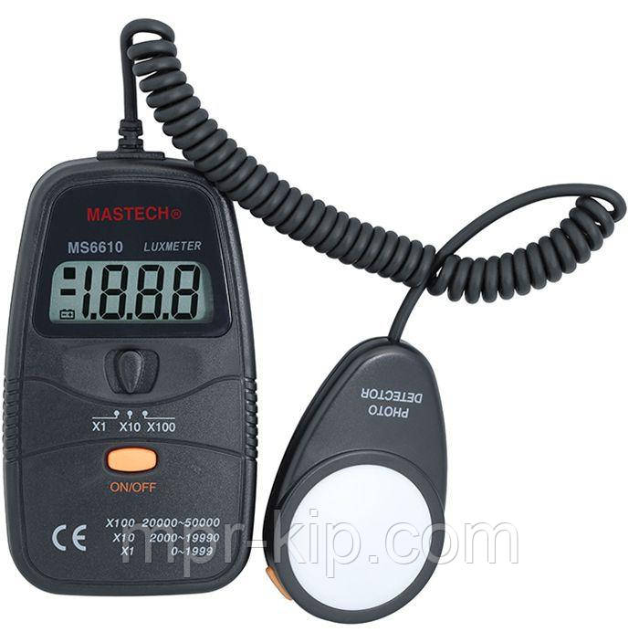 Люксметр Mastech MS6610, діапазон виміру 0-50000 Lx