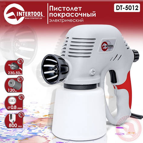 Пістолет фарбувальний електричний INTERTOOL DT-5012, фото 1