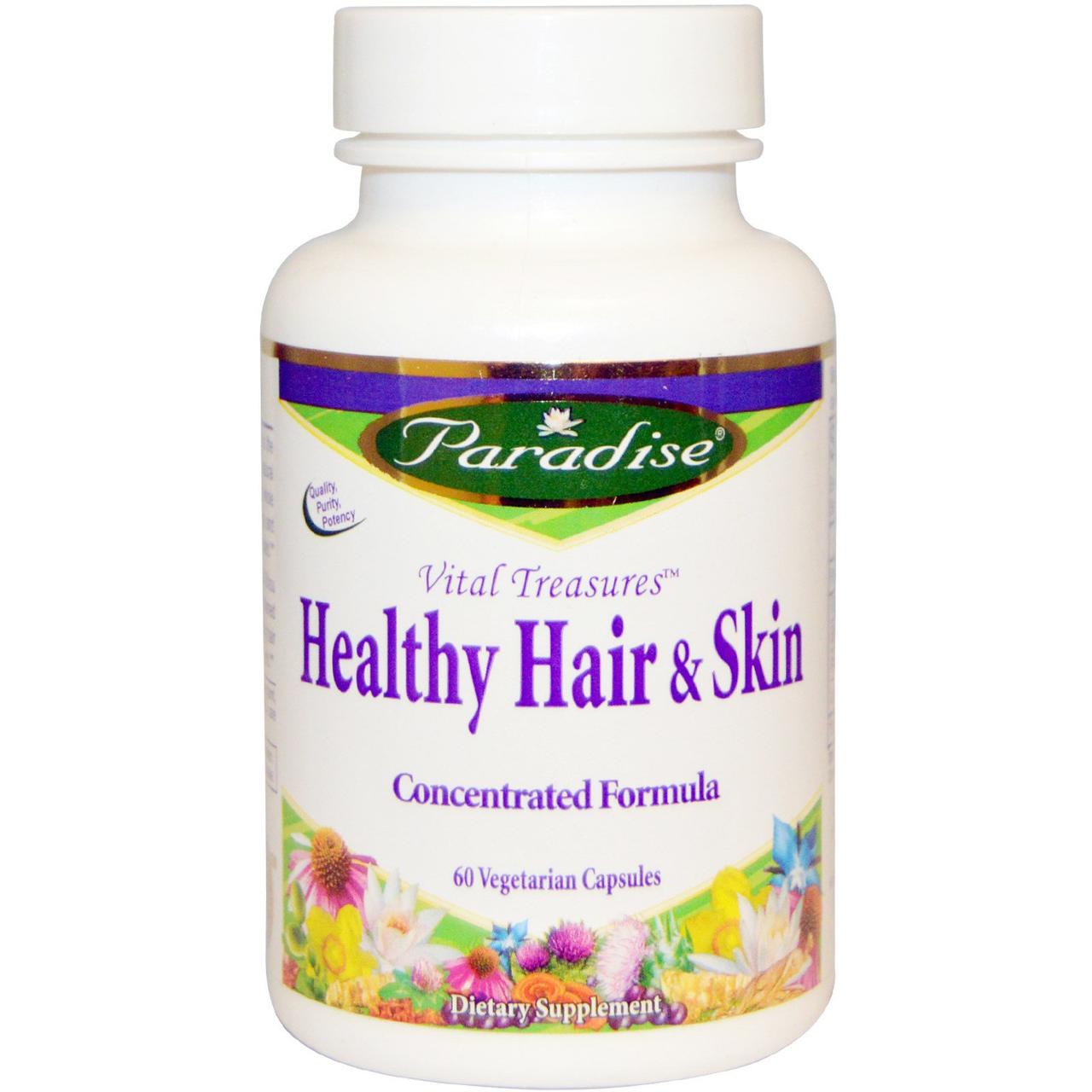 Комплекс для здоров'я шкіри і волосся, 60 капсул, Paradise Herbs, Healthy Hair & Skin