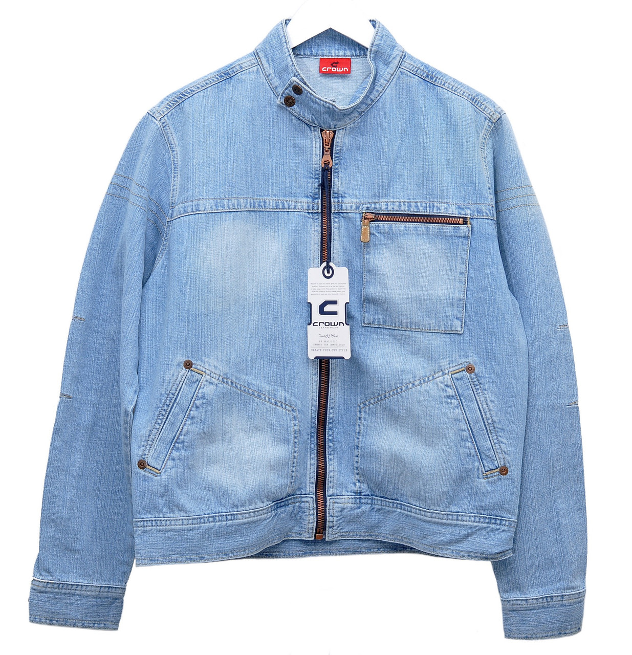 Чоловіча джинсова куртка Crown Jeans модель 484 (BIG)
