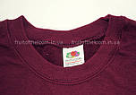 Світшот чоловічий бордовий светр легкий Lightweight set-in sweat Fruit of the Loom,2XL, фото 3