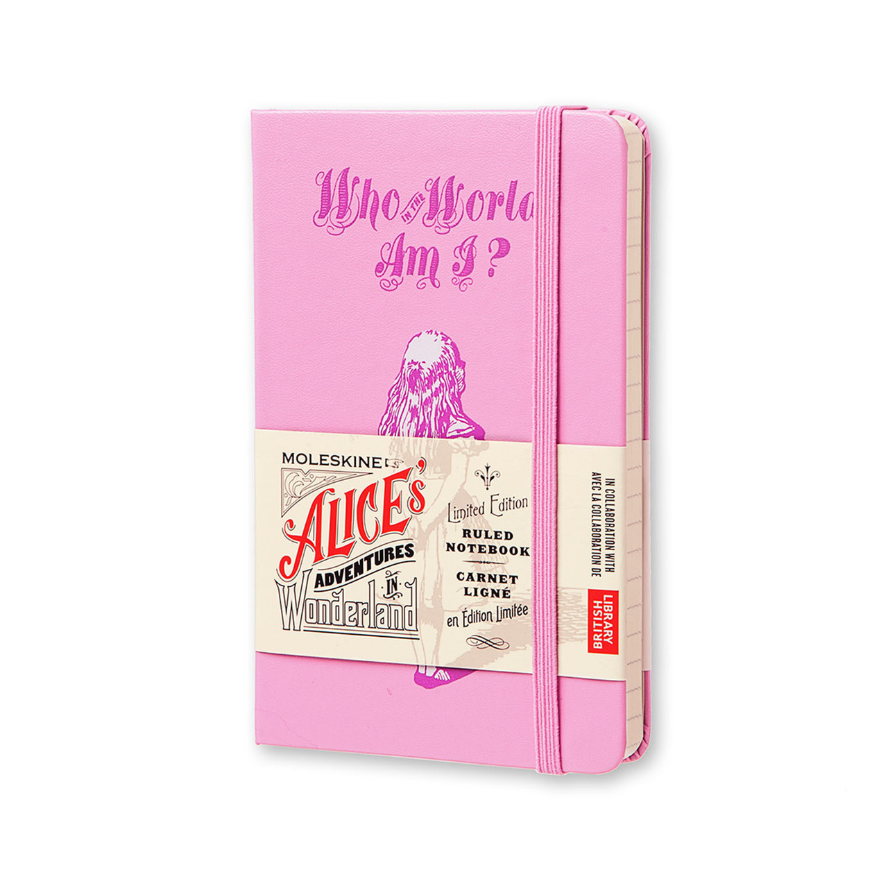 Блокнот Moleskine Limited Alice кишеньковий 192 сторінки Рожевий в лінію 9х14 см
