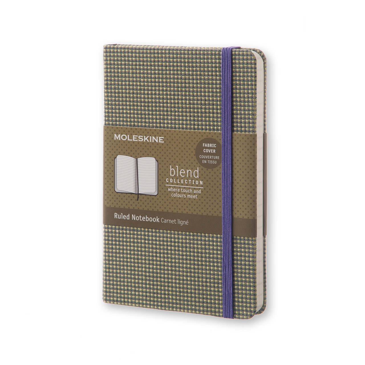 Блокнот Moleskine Limited Blend кишеньковий Зелений в лінію у Тканинній палітурці 9х14 см (8051272893526)