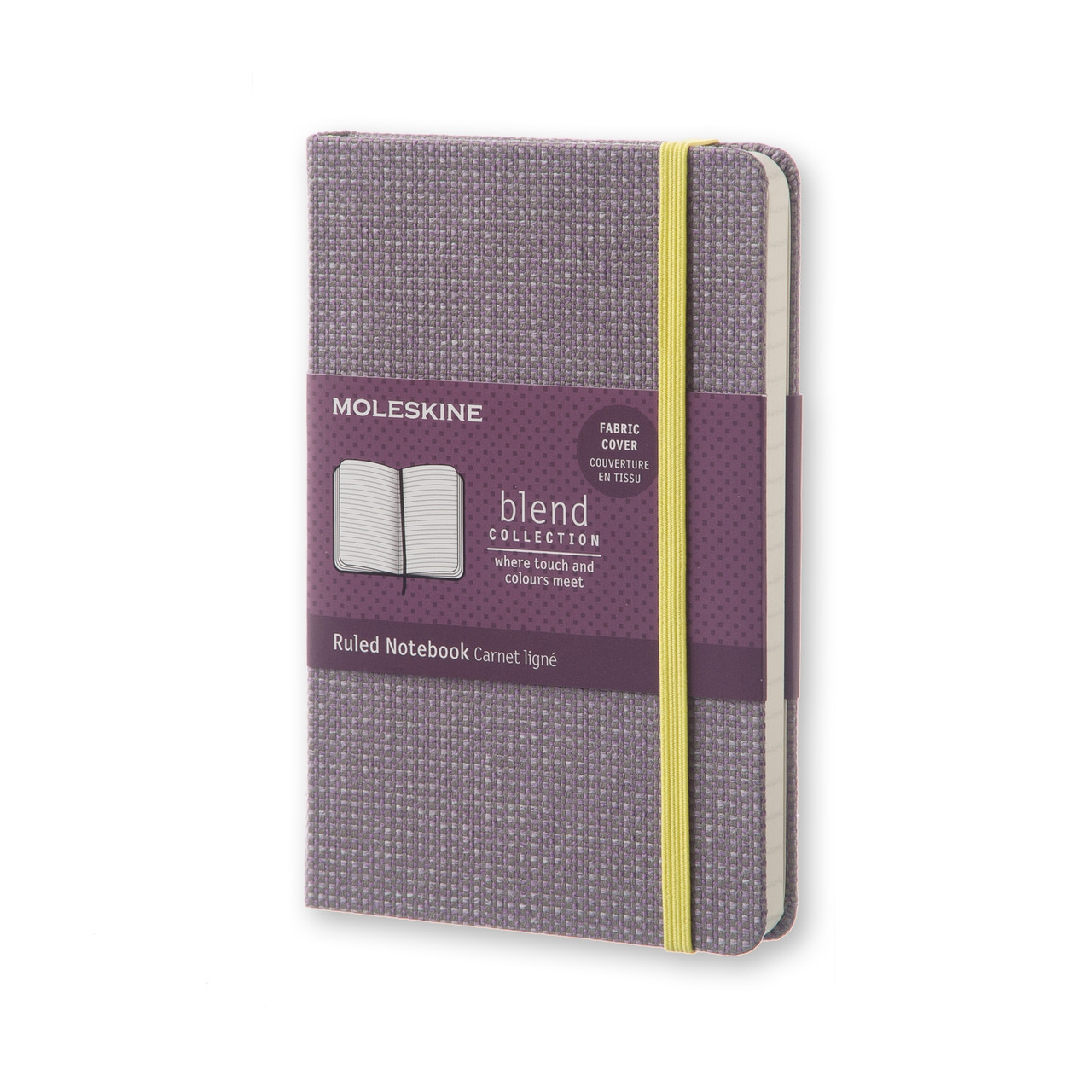 Блокнот Moleskine Limited Blend кишеньковий 192 сторінки Фіолетовий в лінію у Тканинній палітурці 9х14 см