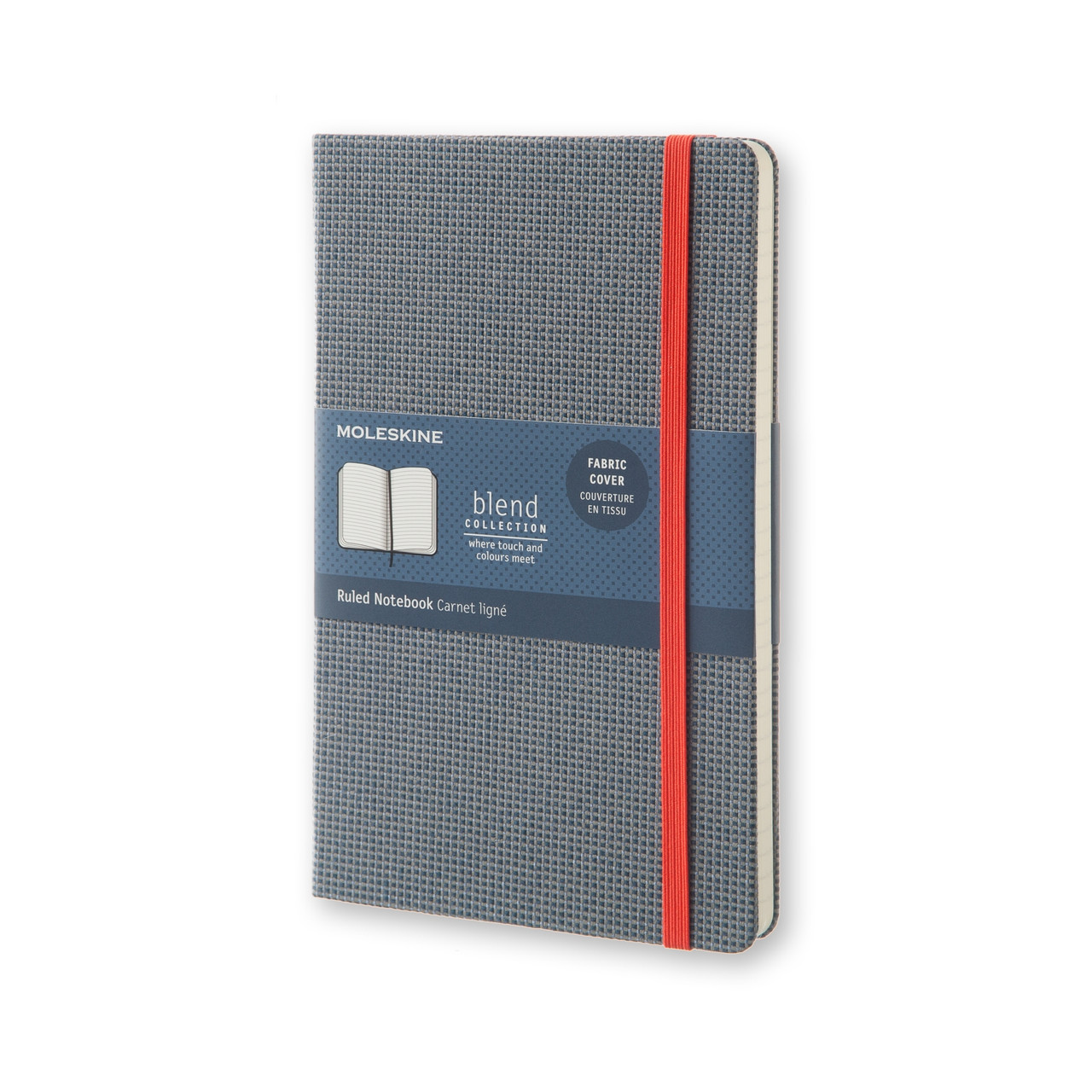 Блокнот Moleskine Limited Blend середній 240 сторінок Синій в лінію Канва 13х21 см