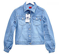 Женская джинсовая куртка Crown Jeans модель 439 (BOLERA B) Vintage denim collection