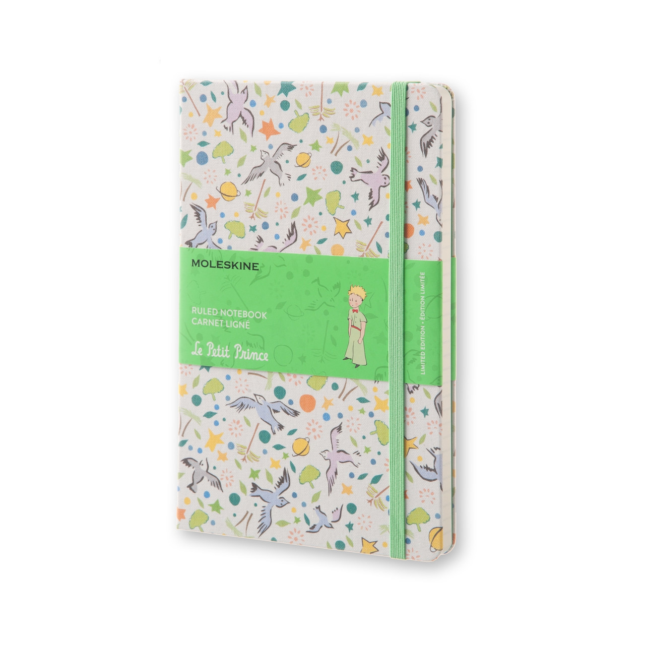 Блокнот Moleskine Limited Le Petit Prince середній 240 сторінок Білий в лінію Канва 13х21 см