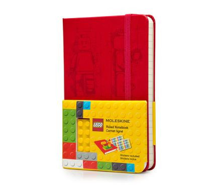 Блокнот Moleskine Limited LEGO-14 кишеньковий 192 сторінки Червоний в лінію 9х14 см (9788867326181)