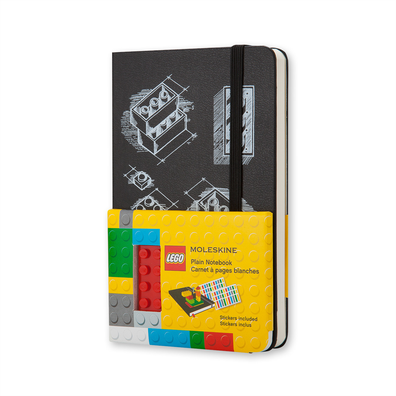 Блокнот Moleskine Limited LEGO-14 кишеньковий 192 сторінки Чорний нелінований 9х14 см (9788867326198)