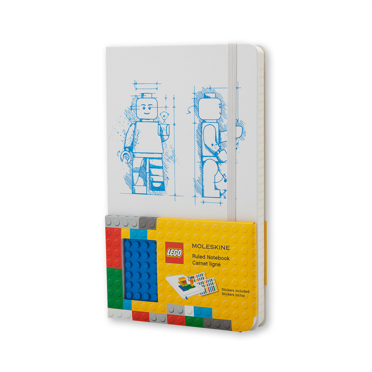 Блокнот Moleskine Limited LEGO-14 середній 240 сторінок Білий в лінію 13х21 см (9788867326204)