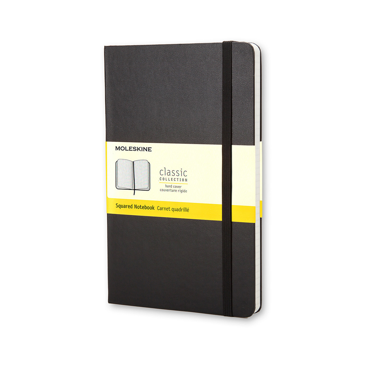 Блокнот Moleskine Classic Чорний кишеньковий 192 сторінки в клітинку 9х14 см (9788883701023)