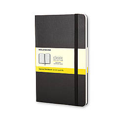 Блокнот Moleskine Classic Чорний кишеньковий 192 сторінки в клітинку 9х14 см (9788883701023)