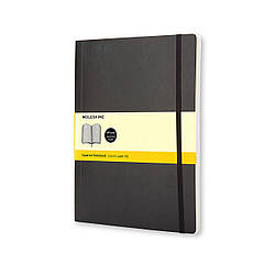 Блокнот Moleskine Classic Чорний Великий 192 сторінки в клітинку М'яка обкладинка 19х25 см (9788883707247)