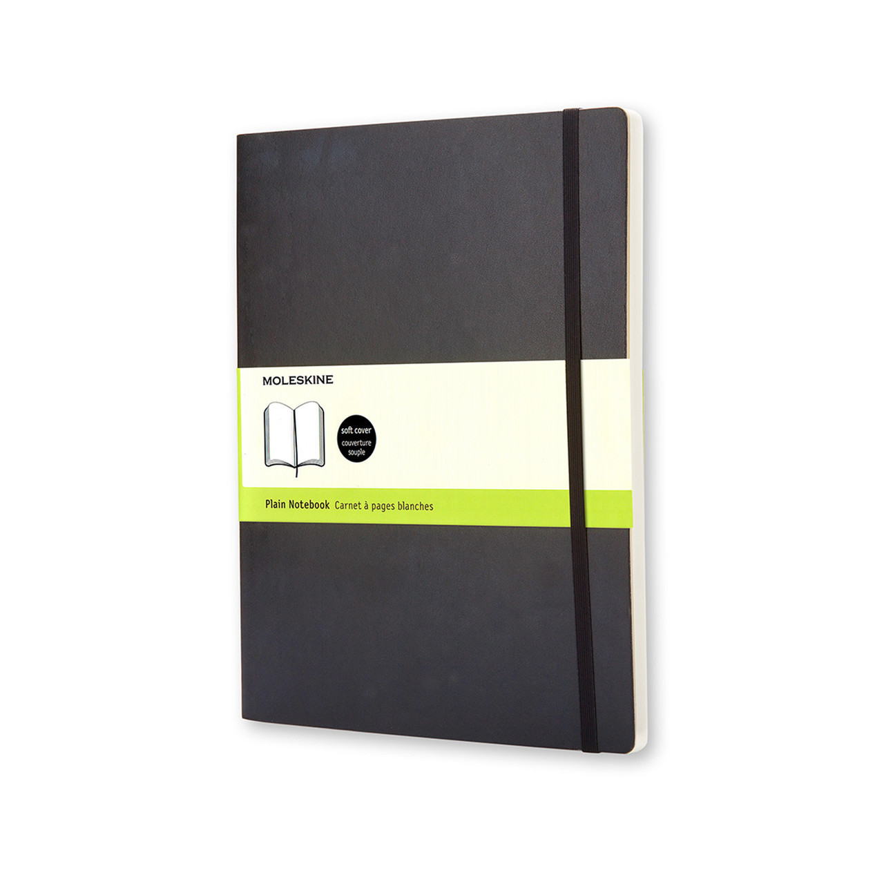 Блокнот Moleskine Classic Чорний Великий 192 сторінки нелінований М'яка обкладинка 19х25 см (9788883707261)