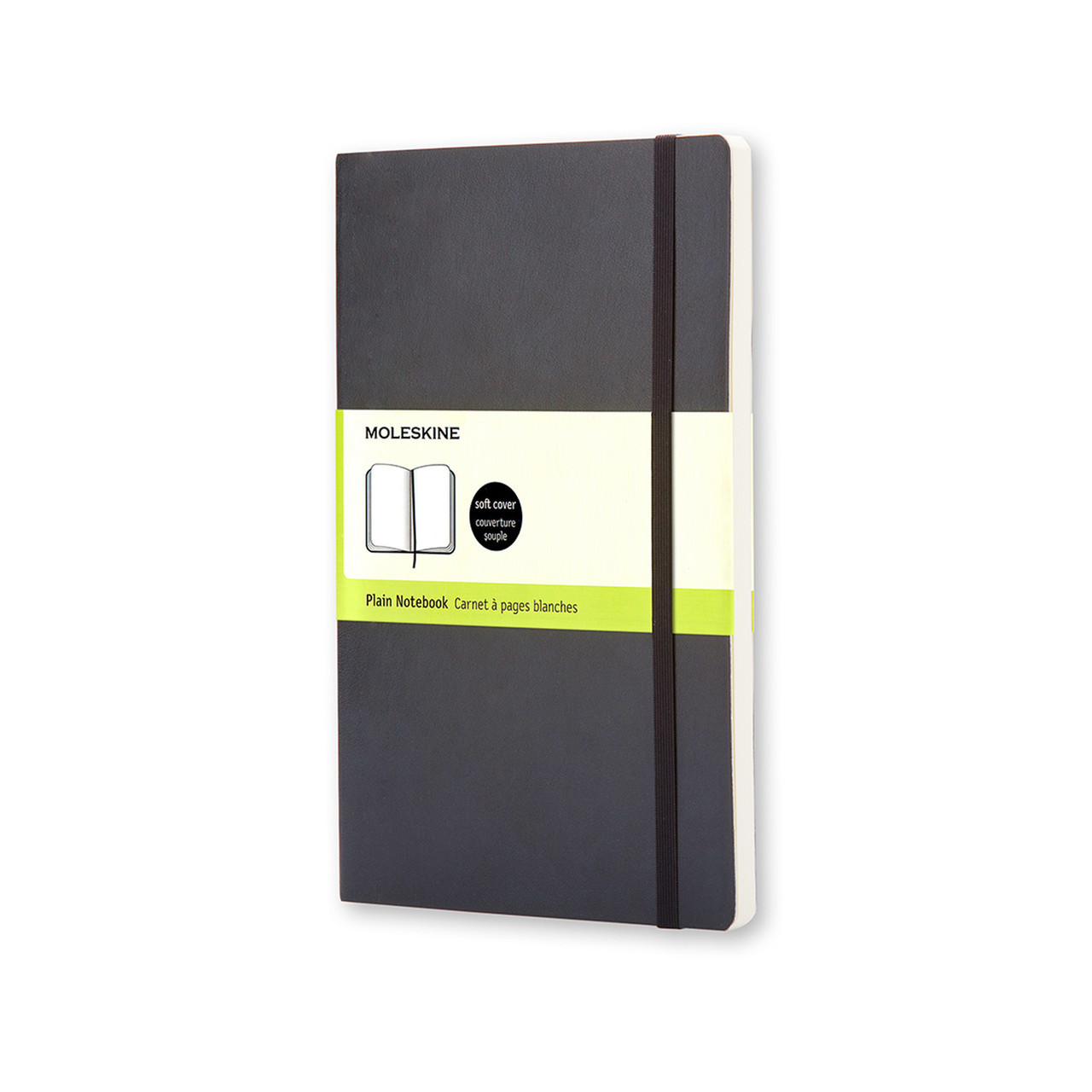 Блокнот Moleskine Classic Чорний середній 192 сторінки нелінований М'яка обкладинка 13х21 см (9788883707209)