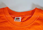 Світшот чоловічий оранжевий светр легкий Lightweight set-in sweat Fruit of the Loom,S, фото 3