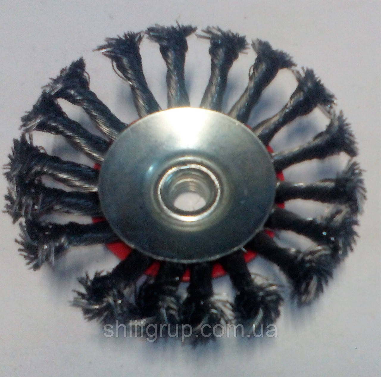 Конусна 100 мм металева щітка болгарка жорсткий дріт M14, фото 1