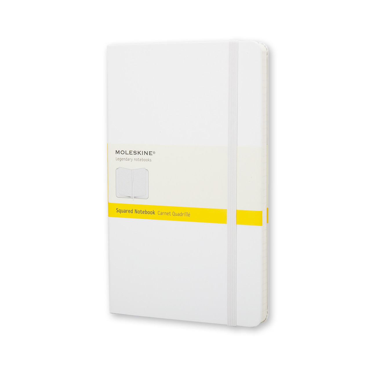 Блокнот Moleskine Classic Білий середній 240 сторінок в клітинку 13х21 см (9788866137214)