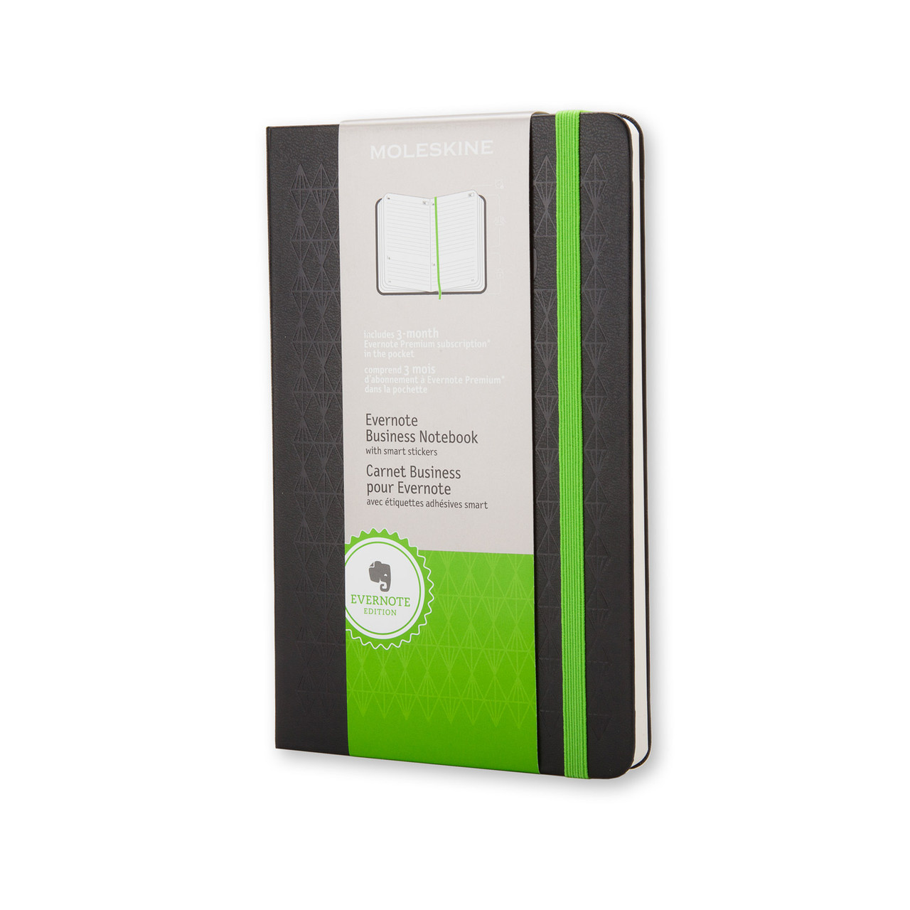 Блокнот Moleskine + Evernote Business середній 240 сторінок Чорний в лінію 13х21 см (SKPFFNT03EVER)