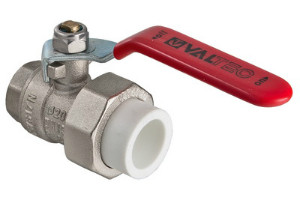 Кран латунний Valtec під PPR внутрішня різьба (з півзгоном)