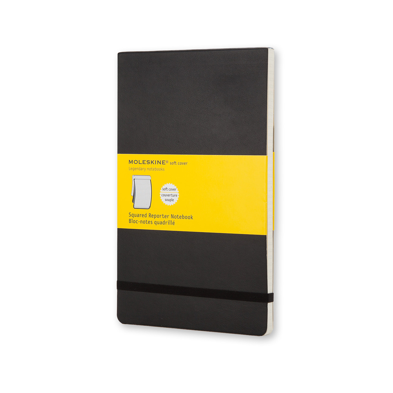 Блокнот Moleskine Classic Чорний Репортер середній 192 сторінки в клітинку М'яка обкладинка 13х21 см