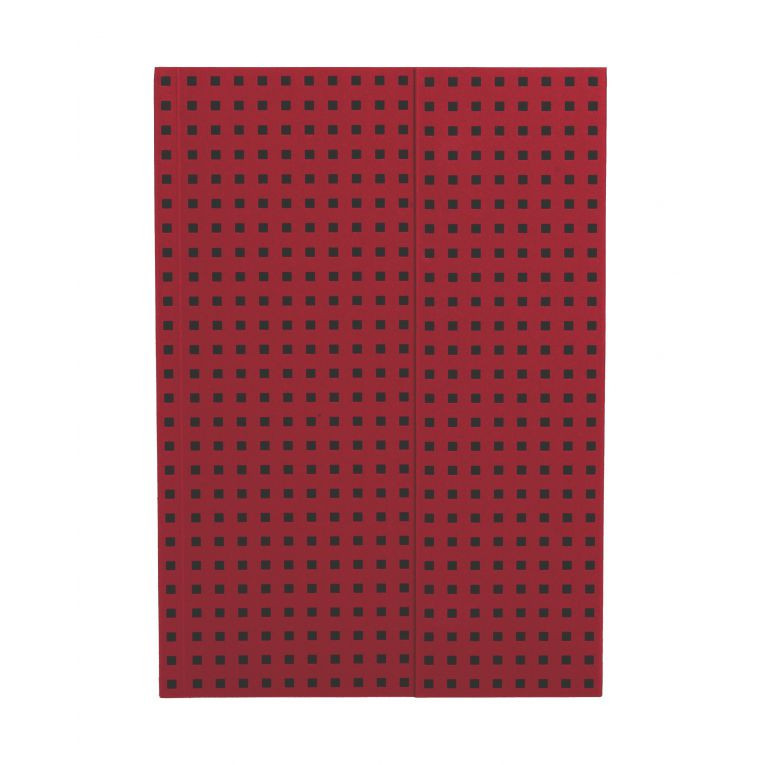 Блокнот Paper-Oh Quadro B5 Червоний на Чорному в лінію 17,6х25 см (OH9056-4) (9781439790564)