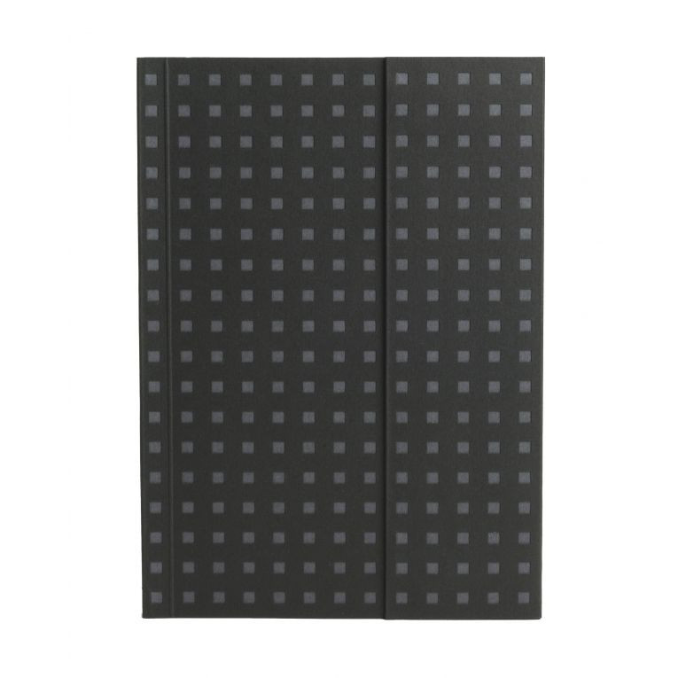 Блокнот Paper-Oh Quadro B6 Чорний на Сірому в лінію 12,5х17,6 см (OH9062-5) (9781439790625)