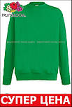 Світшот чоловічий зелений светр легкий Lightweight set-in sweat Fruit of the Loom,L, фото 6