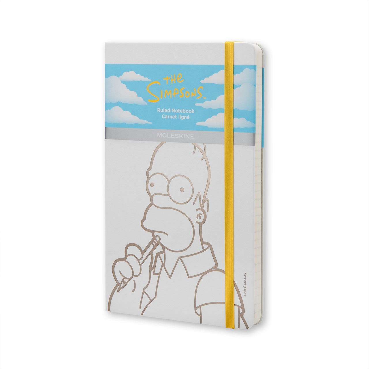 Блокнот Moleskine Limited Simpsons середній 240 сторінок Білий в лінію 13х21 см (9788867324309)