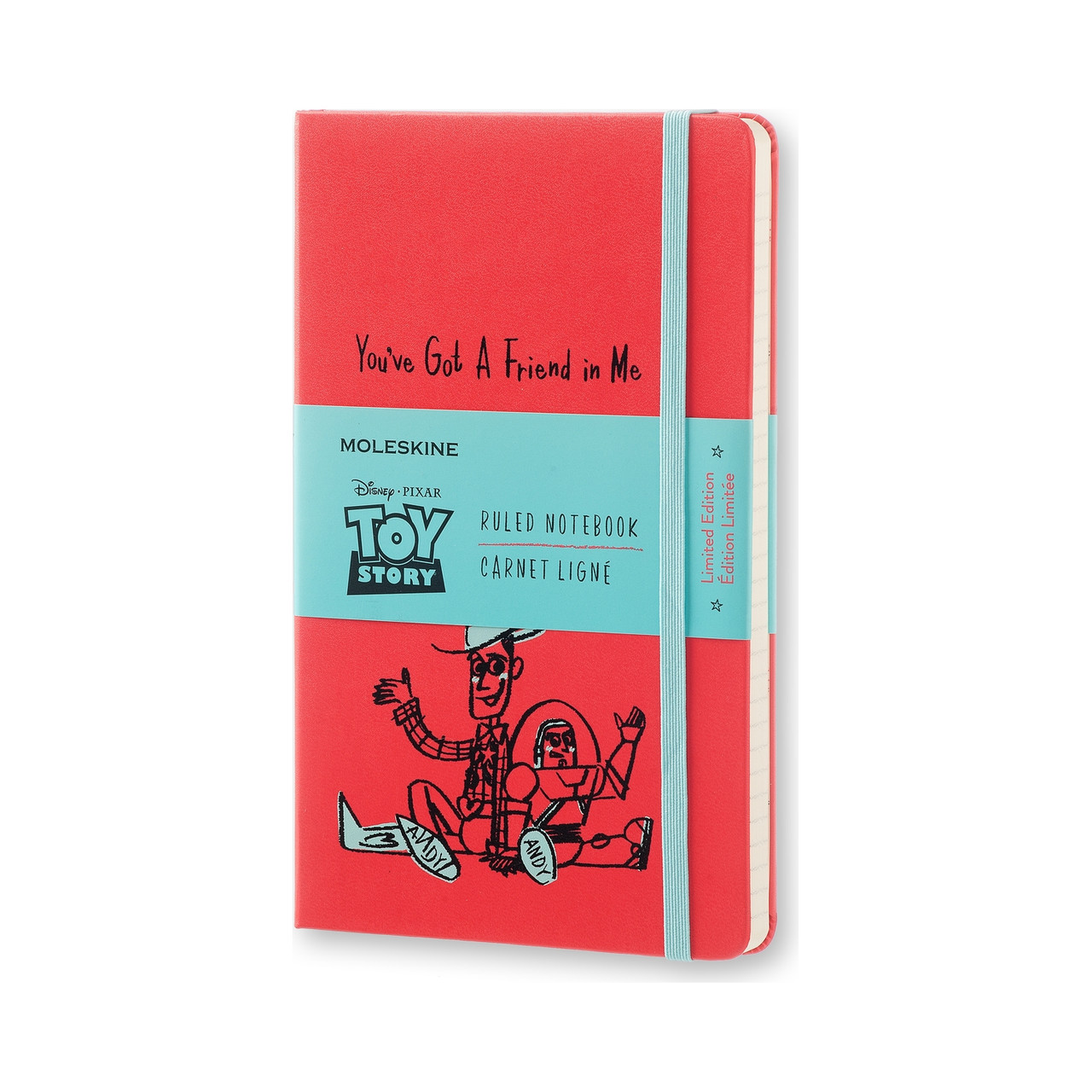 Блокнот Moleskine Limited Toy Story середній 240 сторінок Червоний в лінію 13х21 см (8051272893144)