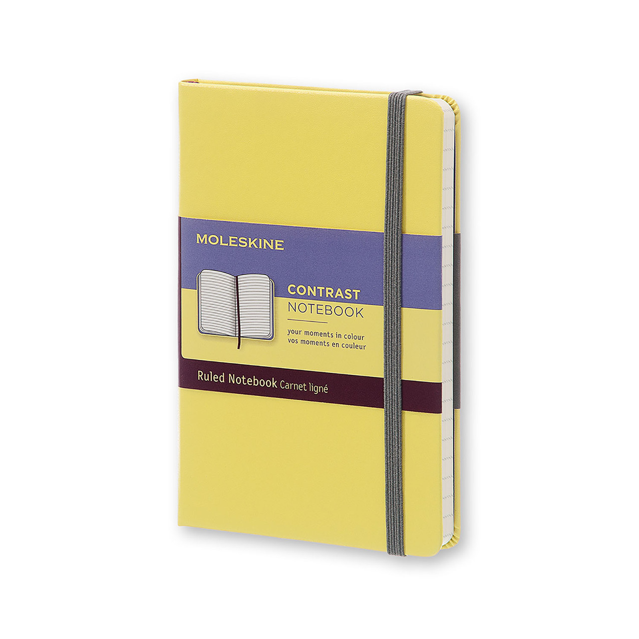 Блокнот Moleskine Limited Contrast кишеньковий 192 сторінки Цитрус в лінію 9х14 см (8055002851404)