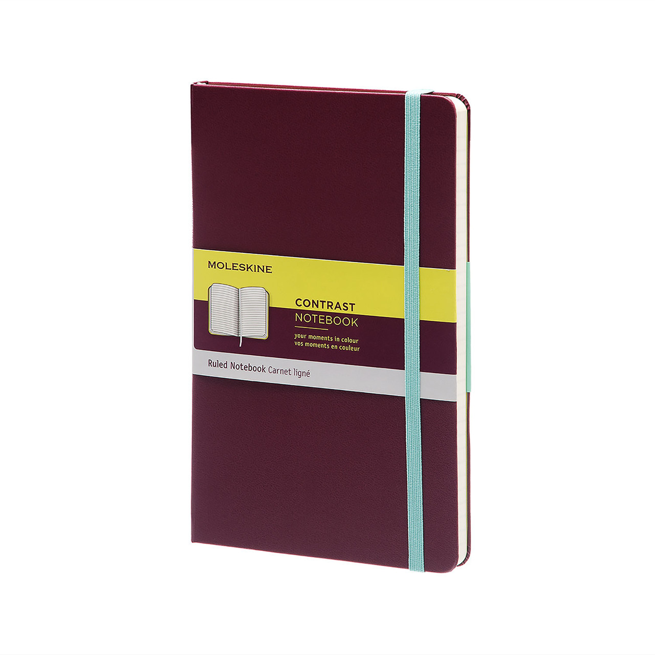 Блокнот Moleskine Limited Contrast кишеньковий 192 сторінки Сливовий в лінію 9х14 см